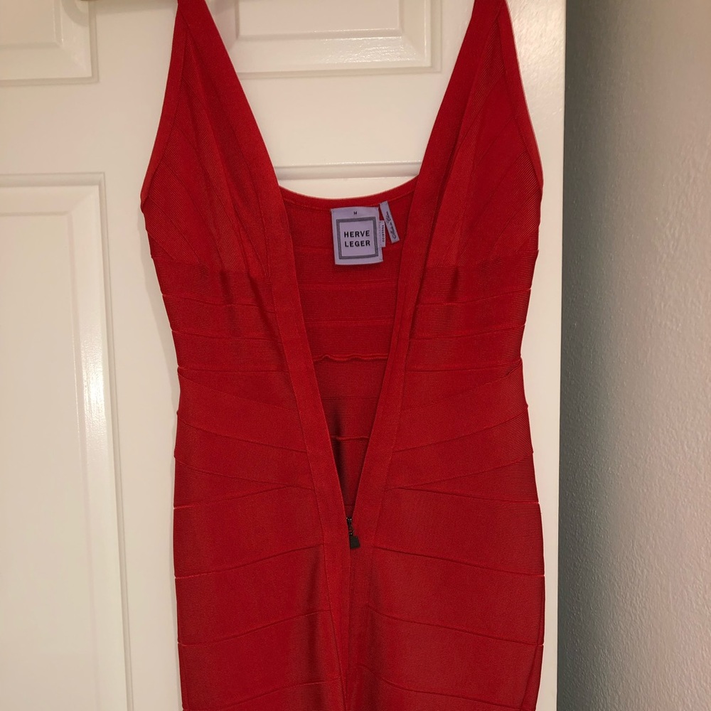 Herve Leger Red Bodycon dress